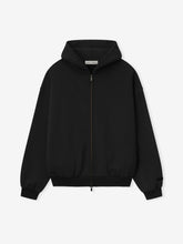 Embossed 90s Fit Fleece Zip-Up Hoodie